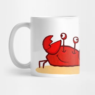 crab watercolor sea Mug